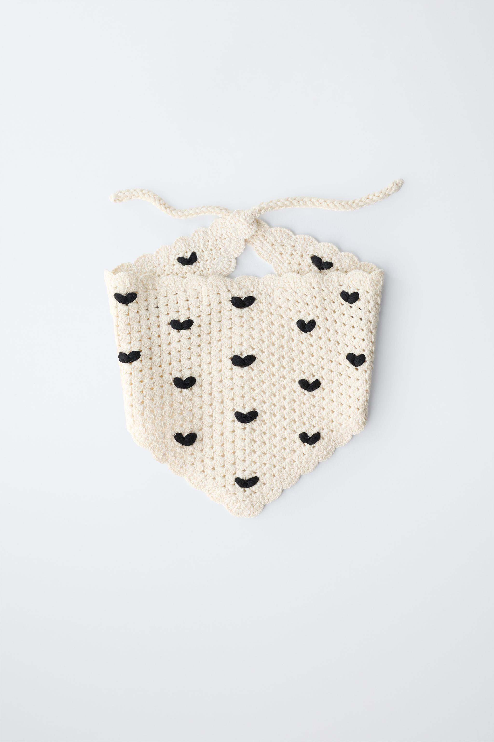 HEARTS CROCHET KNIT BANDANA